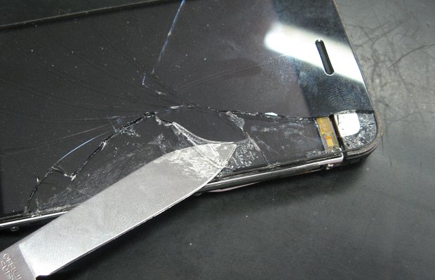 Замена стекла в iphone 4