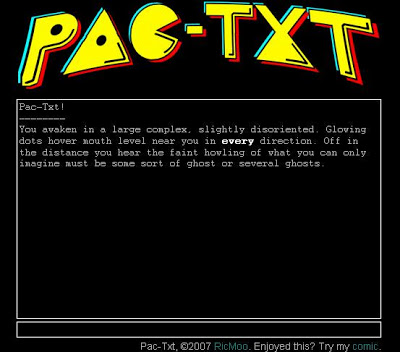 Текстовый PacMan